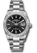 Rolex Steel Datejust 36  - Black Index Dial - Oyster Bracelet - 126234 bkio