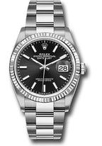 Rolex Steel Datejust 36  - Black Index Dial - Oyster Bracelet - 126234 bkio