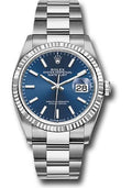 Rolex Steel Datejust 36  - Blue Index Dial - Oyster Bracelet - 126234 blio