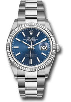 Rolex Steel Datejust 36  - Blue Index Dial - Oyster Bracelet - 126234 blio