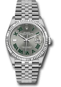 Rolex White Rolesor Datejust 36  - Slate Roman Dial - Jubilee Bracelet - 126234