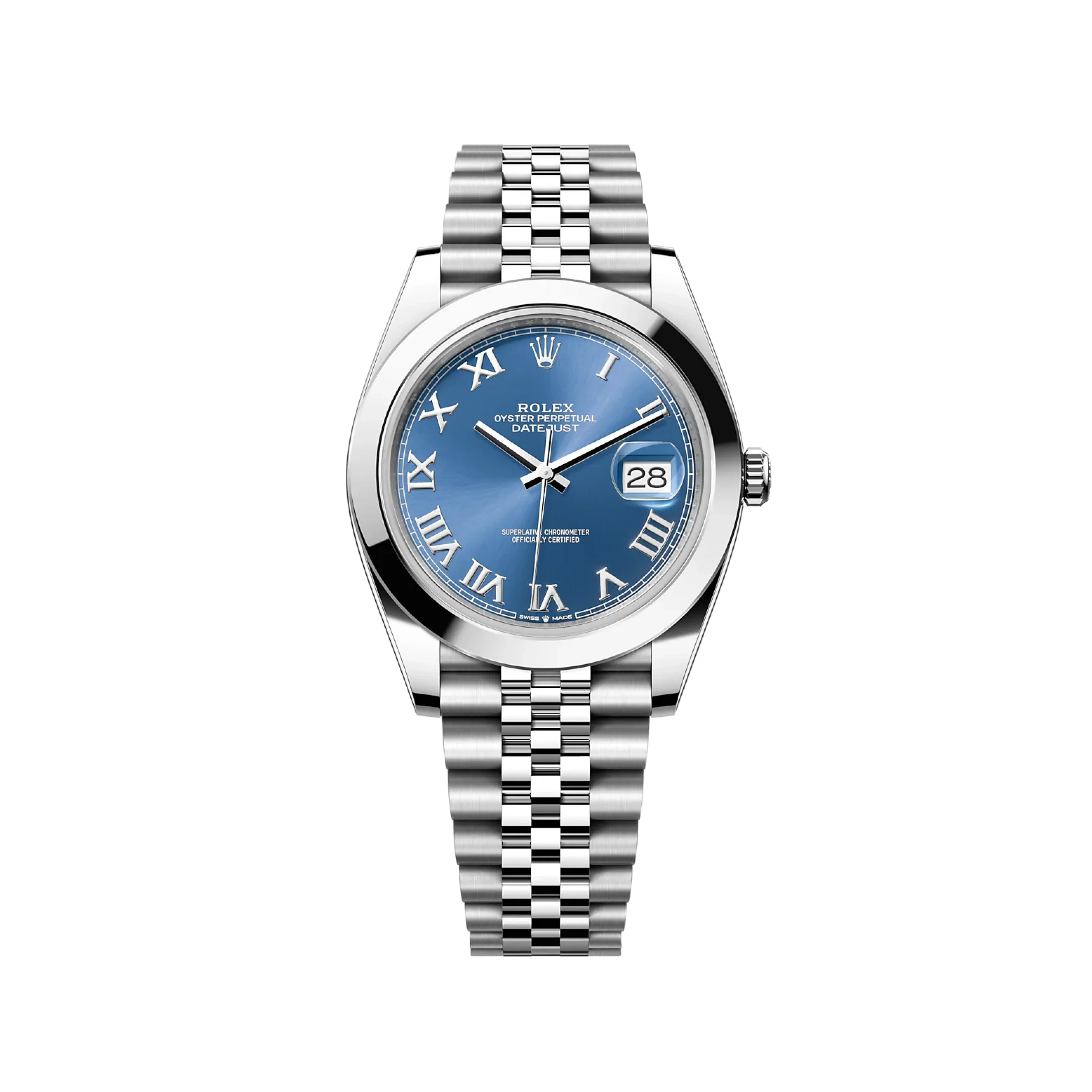 Rolex Datejust 126300 Blue Roman Jubilee