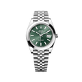 Rolex Datejust 126300 Green Stick Jubilee