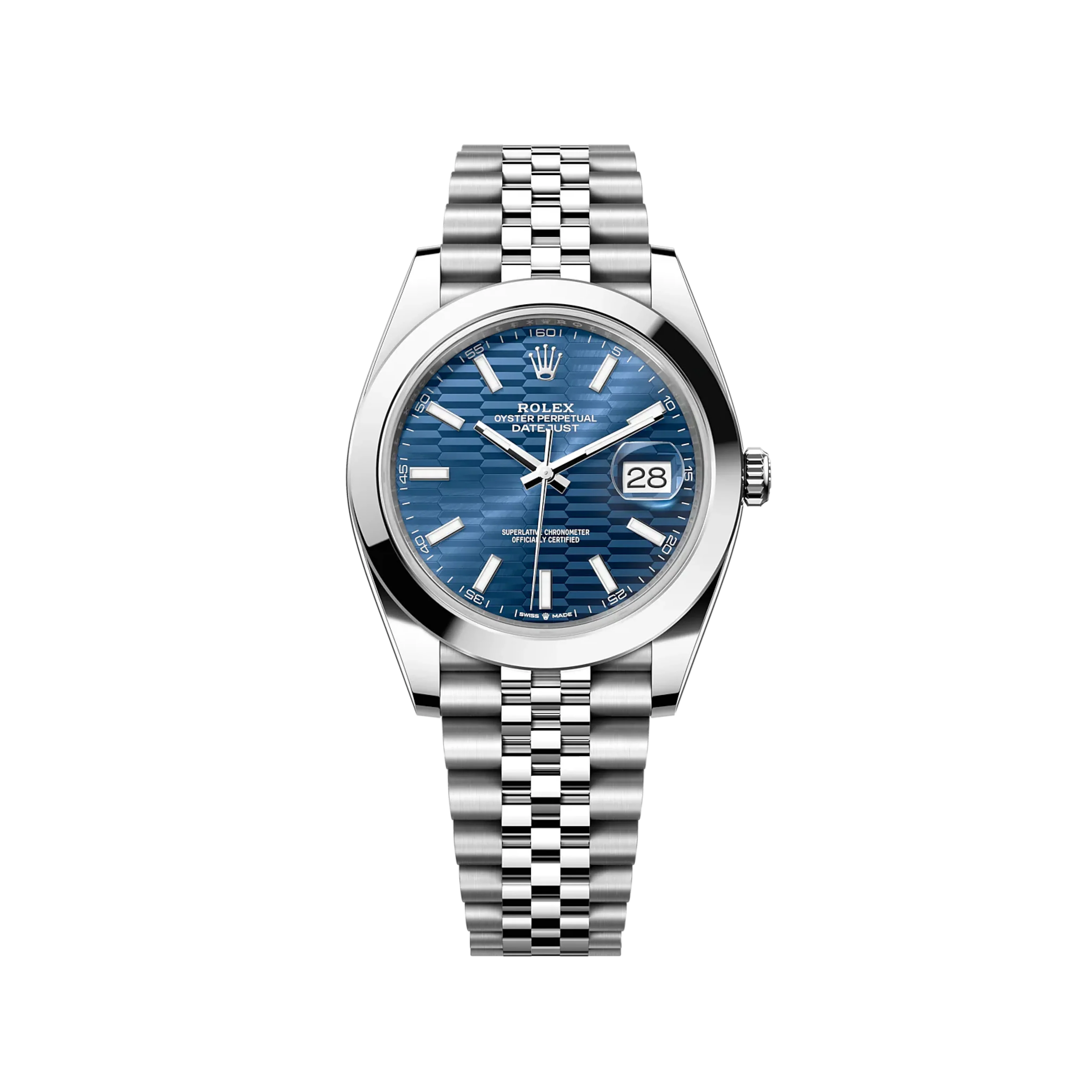 Rolex Datejust 126300 Blue Stick Jubilee