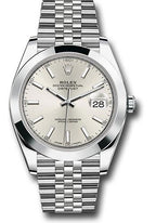 Rolex Steel Datejust 41  - Smooth Bezel - Silver Index Dial - Jubilee Bracelet - 126300 sij