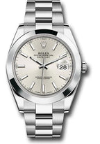 Rolex Steel Datejust 41  - Smooth Bezel - Silver Index Dial - Oyster Bracelet - 126300 sio