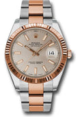 Rolex Steel and Everose Rolesor Datejust 41  - Sundust Index Dial - Oyster Bracelet - 126331 suio