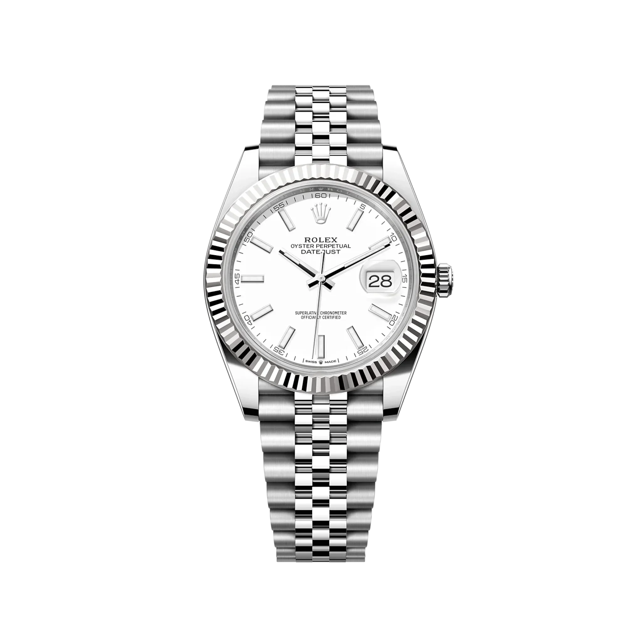 Rolex Datejust 126334 White Stick Jubilee