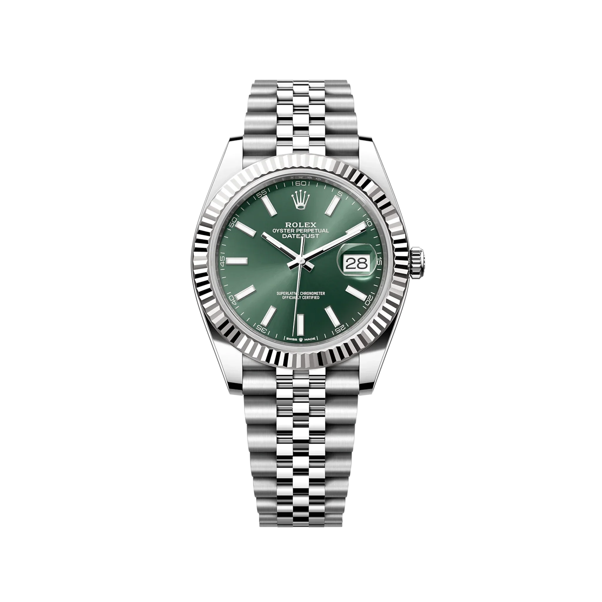 Rolex Datejust 126334 Green Stick Jubilee