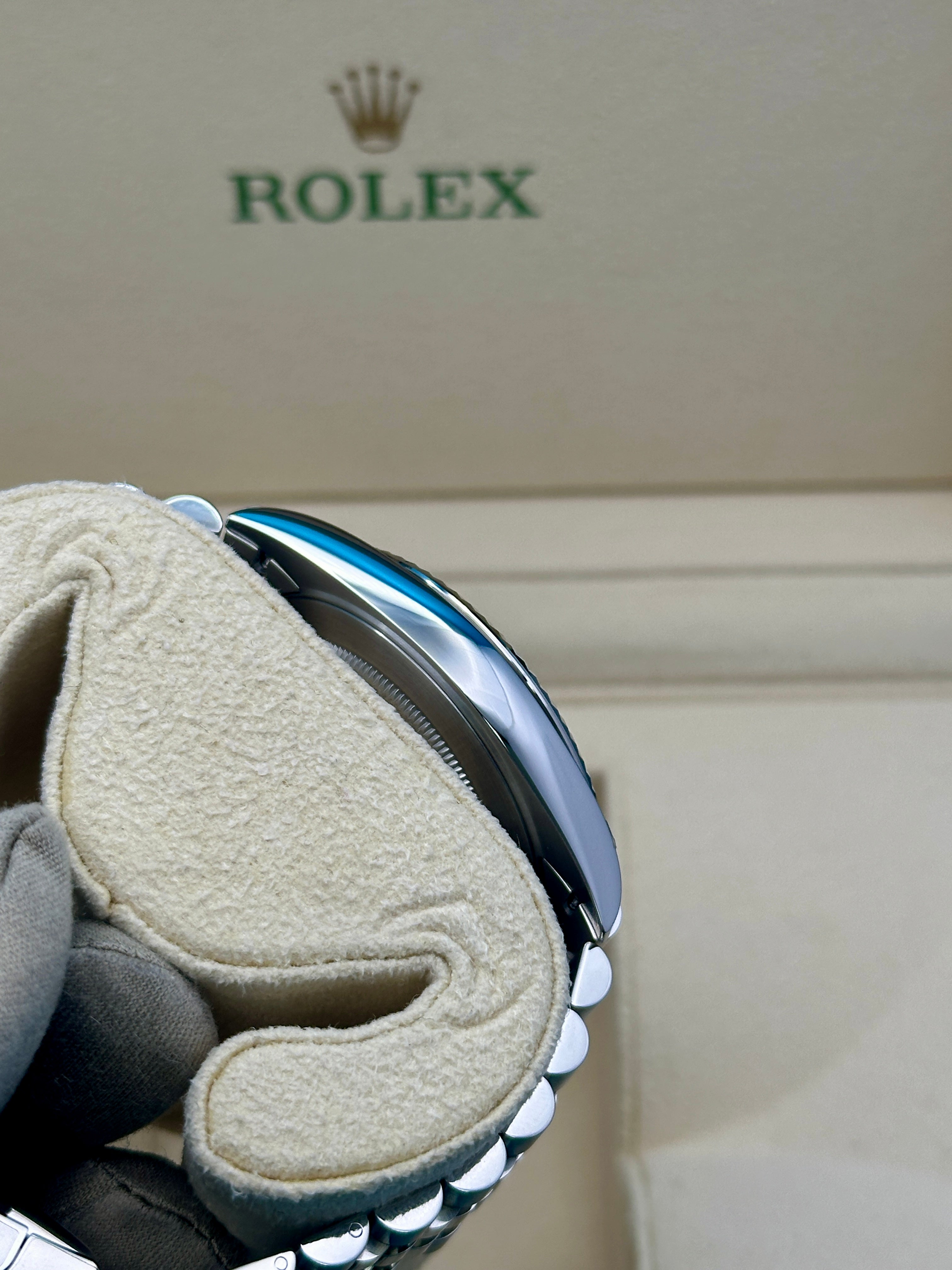 Rolex Steel and White Gold Rolesor Datejust 41  - White Roman Dial - Jubilee Bracelet - 126334 wrj