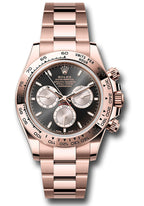 Rolex Everose Gold Cosmograph Daytona Watch - Fixed Bezel - Black And Sundust Index Dial