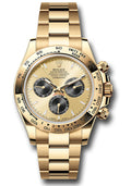 Rolex Yellow Gold  Daytona  - Fixed Bezel - Golden And Black Index Dial - Oyster Bracelet - 126508 chbkio
