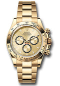 Rolex Yellow Gold  Daytona  - Fixed Bezel - Golden Index Dial - Oyster Bracelet - 126508 chio