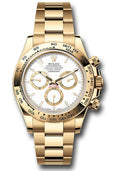Rolex Yellow Gold  Daytona  - Fixed Bezel - White Index Dial - Oyster Bracelet - 126508 wio