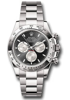 Rolex White Gold  Daytona  - Fixed Bezel - Black And Steel Index Dial - Oyster Bracelet - 126509 bkstio