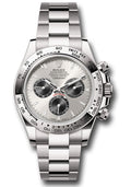 Rolex White Gold  Daytona  - Fixed Bezel - Steel And Black Index Dial - Oyster Bracelet - 126509 stbkio