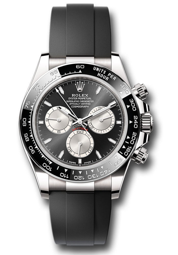 Rolex White Gold  Daytona   - Black And Steel Index Dial - 126519ln bkstiof