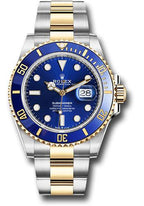 Rolex Steel and Gold Submariner Date  - Blue Bezel - Blue Dial - 126613LB