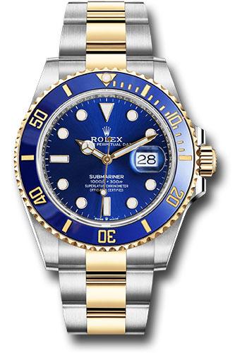 Rolex Steel and Gold Submariner Date  - Blue Bezel - Blue Dial - 126613LB