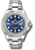 Rolex Steel and Platinum Yacht-Master 40  - Blue Dial - 3235 Movement - 126622 blu