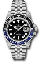Rolex Steel GMT-Master II 40  - Black And Blue Batman Bezel - Black Dial - Jubilee Bracelet - 126710BLNR