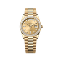 Rolex Day-Date 128348RBR Champagne Diamond
