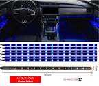 Waterproof 12''/15 DC 12V Motor LED Strip Underbody Light For Car Motorcycle - 12 Pack