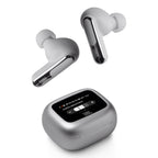 JBL Live Beam 3 Noise-Cancelling Earbuds with Smart Case (Silver)