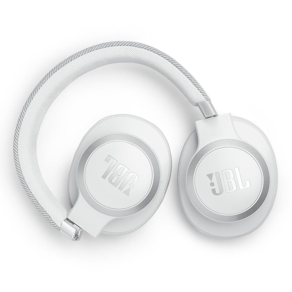 JBL Live 770NC Wireless Over-Ear Adaptive Noise Cancelling Headphones (White)