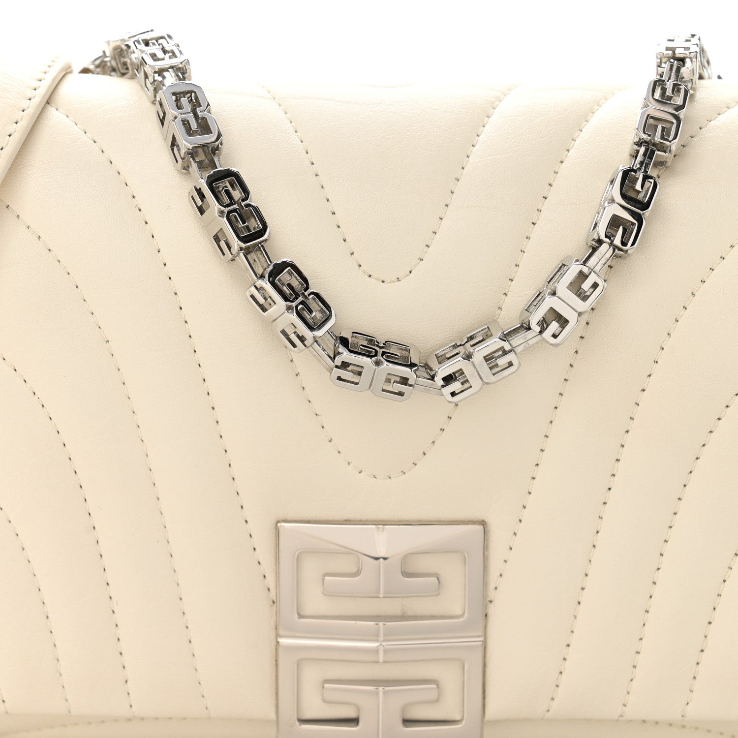 Calfskin Quilted Small 4G Shoulder Bag Ivory