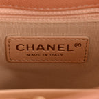 Caviar Quilted Wavy CC Hobo Beige