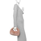 Faux Fur Mini Scrunchie Bag Pink
