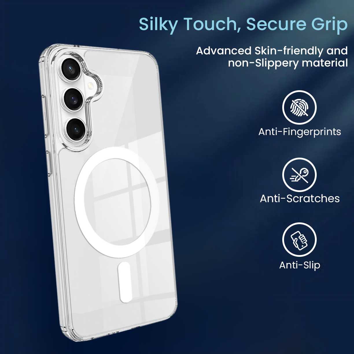 [DIS] Entronix [Magnetic] Case Compatible with Galaxy S26 Plus - [Hard Back] Clear Cover