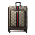 GG Supreme Monogram Web Medium Savoy Trolley Beige Ebony