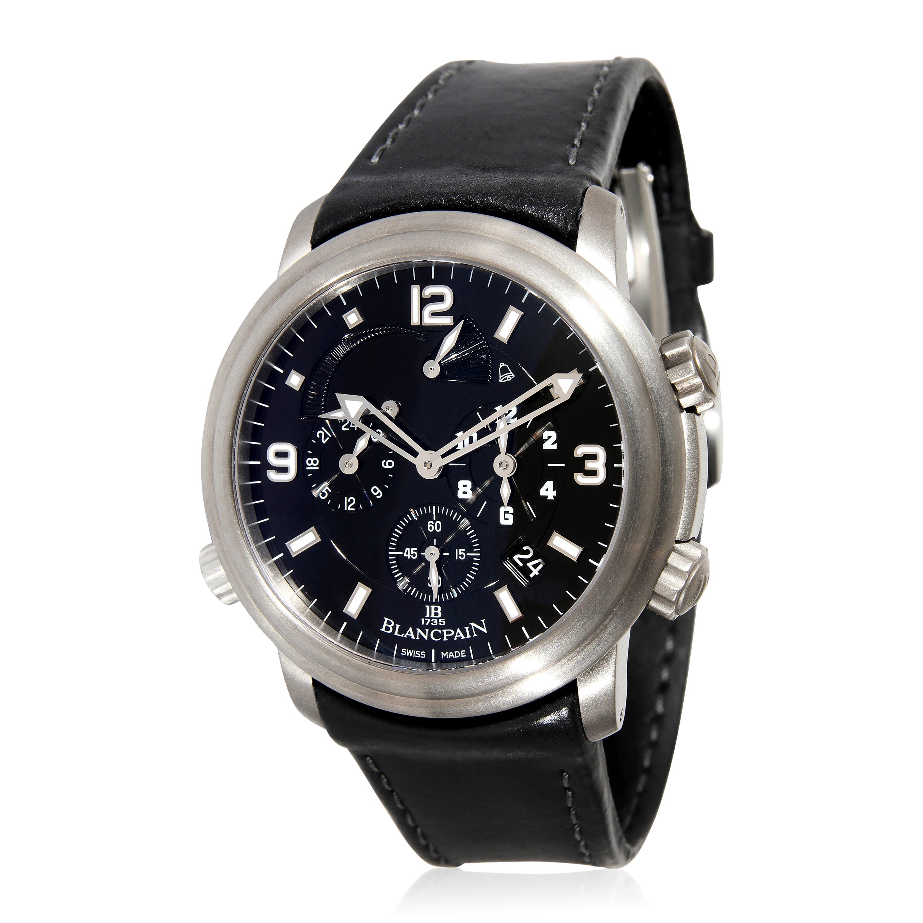 Leman Reveil GMT 2041-1230-63B Herrenuhr aus Titan