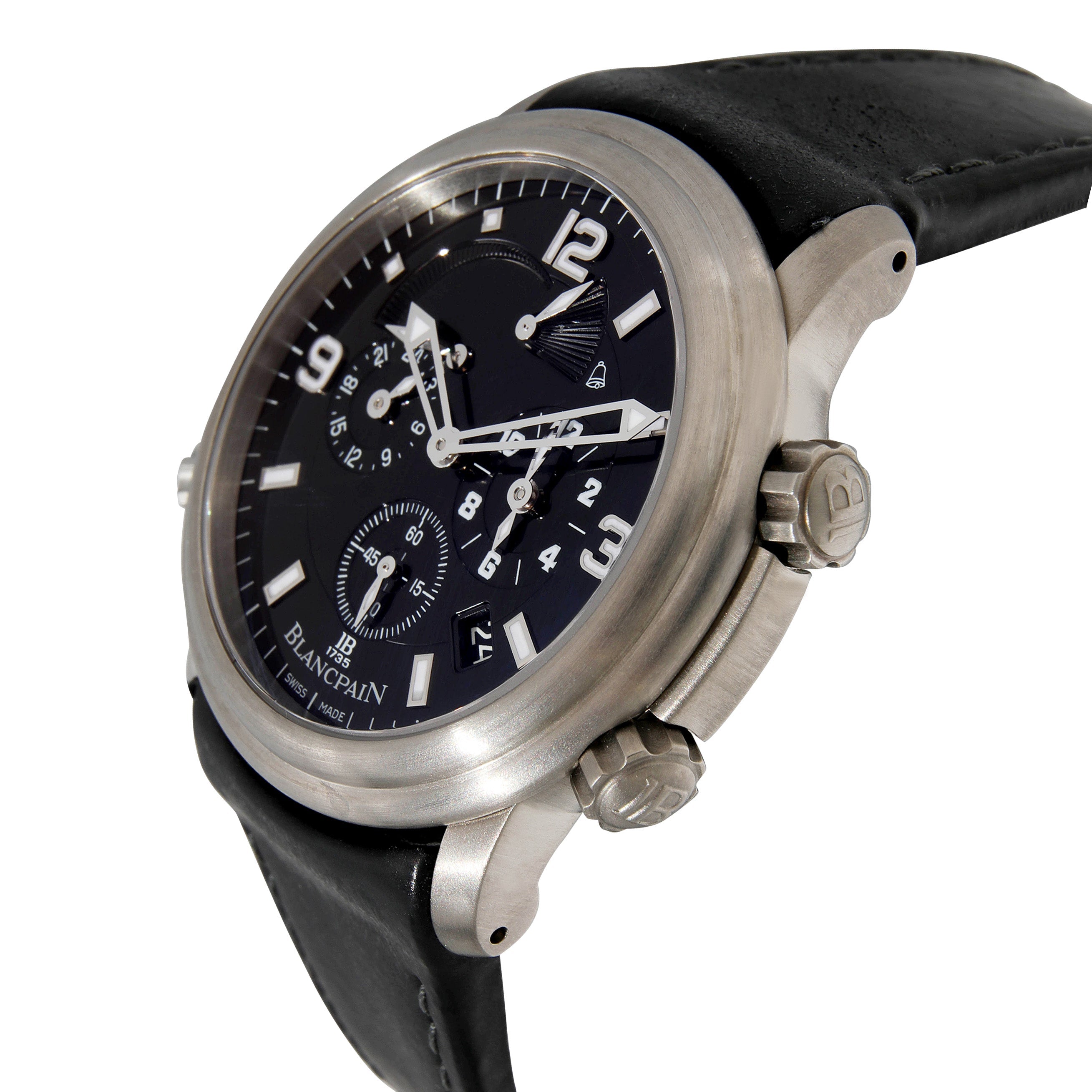 Leman Reveil GMT 2041-1230-63B Herrenuhr aus Titan