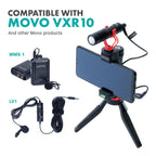 Movo MC4 TRRS to TRS Adapter - 3.5mm Microphone Adapter Cable