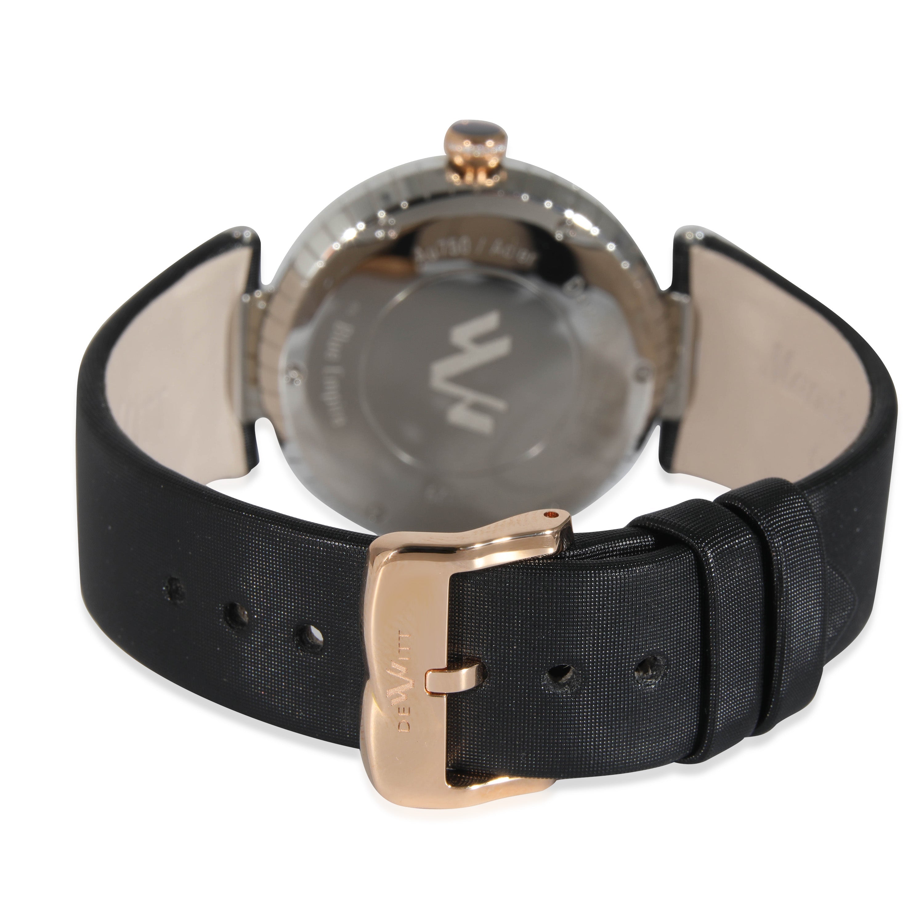 Blue Empire BEM.QZ.001-BLK Unisex-Uhr aus 18 Karat Edelstahl/Roségold