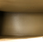 Mirror Calfskin Hourglass Top Handle Bag XS Gold