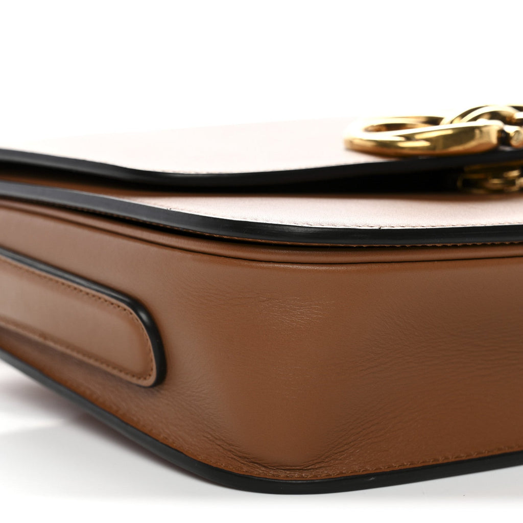 Calfskin Trapezio Crossbody Brown