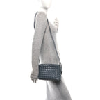 Nappa Intrecciato Small Loop Camera Bag Thunder