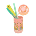 Unicorn Printed Portable Pen Holder Table Fan USB CHARGE