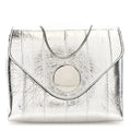 Metallic Eelskin Bobbi Bag Silver