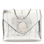 Metallic Eelskin Bobbi Bag Silver