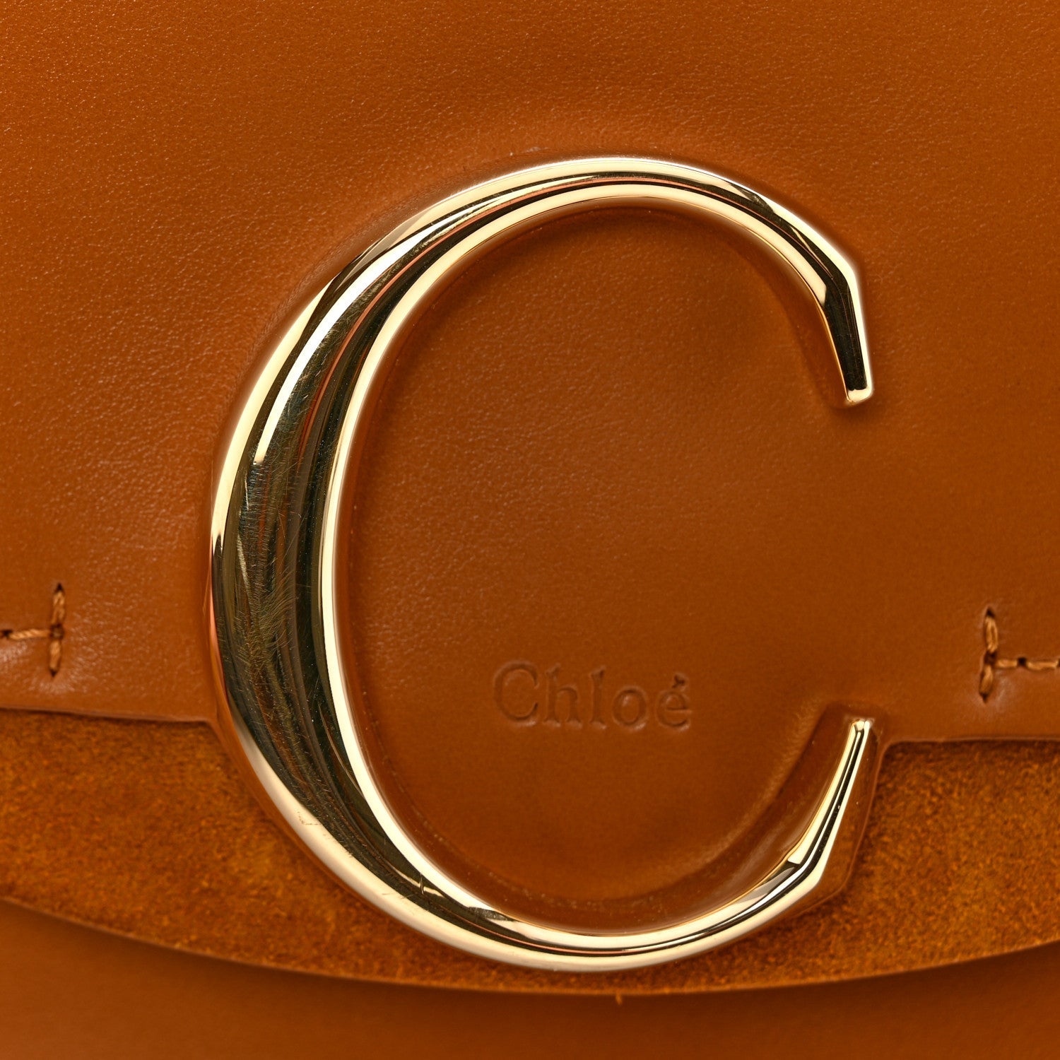Calfskin Mini C Double Carry Autumnal Brown