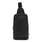 Damier Graphite Avenue Sling Bag Onyx Silver