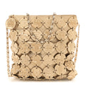 Metallic Calfskin Medallion Shoulder Bag Gold