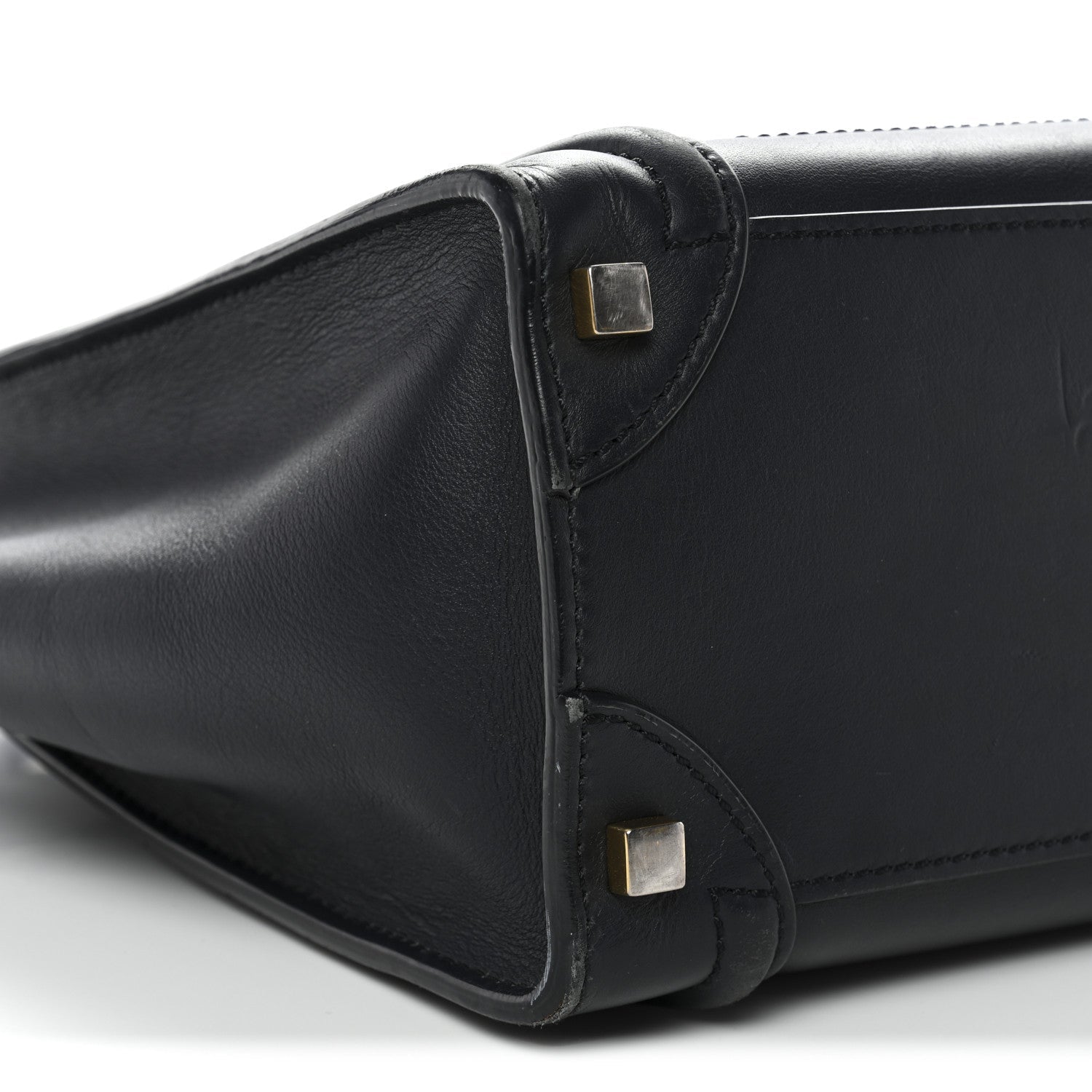 Smooth Calfskin Micro Luggage Navy Blue