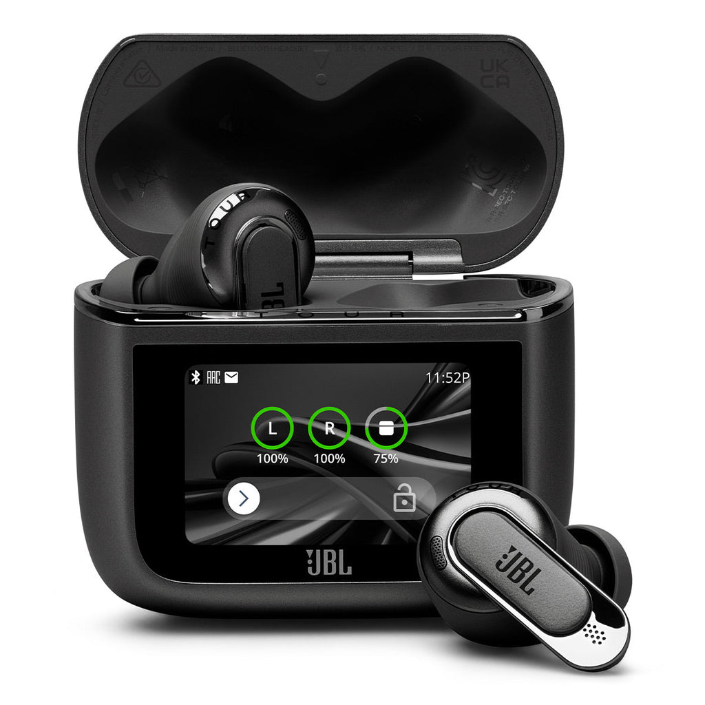 JBL Tour Pro 3 Noise Cancelling True Wireless Earbuds Bundle with gSport Case (Black)