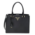 Saffiano Soft Calfskin Large Tote Black